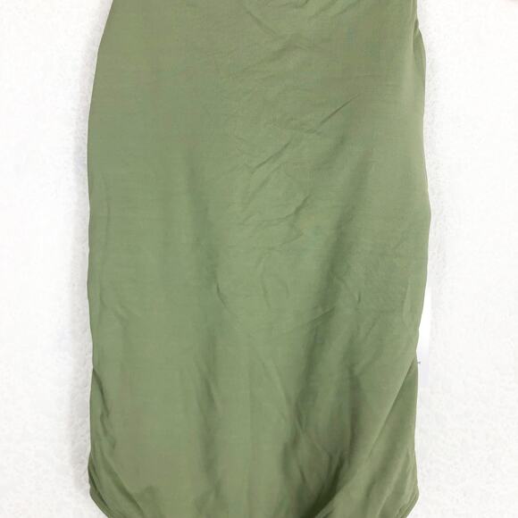 NWT Athleta Palm One Piece Swimsuit Small Green Strappy Back Modest Coverage - Picture 8 of 14